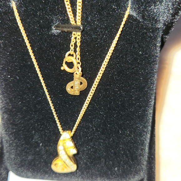 Christian Dior Elegant Gold Necklace with Pendant (Made In Germany) - Picture 3 of 3